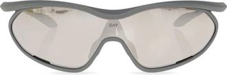 Emporio Armani Q74013 Zonnebril - Heren - Accessoires - Grijs - Maat: 33 MM Polyamide