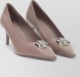 Tory Burch pumps kitten heel pointed toe embellished