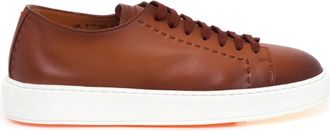 Santoni Cleanic 22065 - male - Santoni - Sneakers - Brown - 11 UK - Shoes