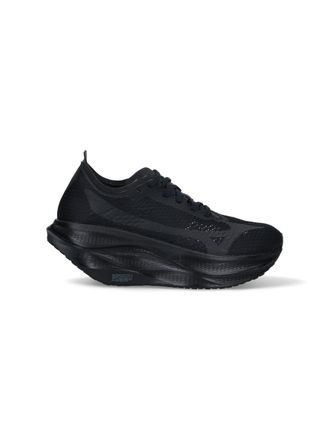 Comme Des Gar&ccedil;ons All-Black Sneakers with Rounded Toe