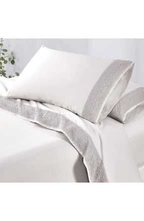 Modern Threads Crochet Lace 4-Piece Sheet Set in White at Nordstrom Rack, Size Queen