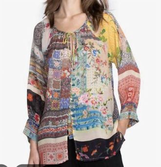 Johnny Was Callaway Ingrid Blouse In Multi Floral