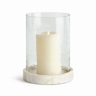 Napa Home & Garden Claire Hurricane Candleholder in White at Nordstrom, Size Large