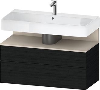 Duravit Qatego Mueble Bajo Lavabo, 1 Extra&iacute;ble Y 1 Caj&oacute;n, - Duravit
