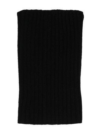Rick Owens Ribbed-Knit Tube Scarf
