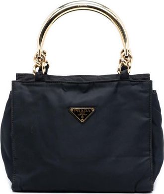 Prada Pre-owned Prada Tessuto Metal Handle Bag Ladies QODV37MFQDD29XR9