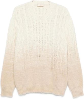 ATOMOFACTORY Round-neck Truien - Heren - Ronde hals truien - Beige - L - Truien & Vesten
