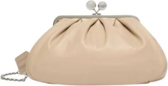 Max Mara Pasticcino Bag - Dames - Clutches - Beige - ONE Size - Leer - Tassen