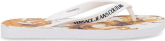 Versace Jeans Couture Fondo Flip Flop Dis. SQ7 Schoenen - Dames - Slippers - Wit - 41 EU - Schoenen