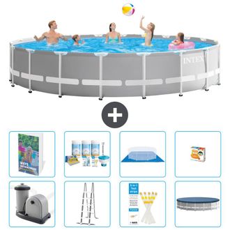 Intex Piscina Prism Frame Redonda - 610x132 Cm - 9-piezas S548