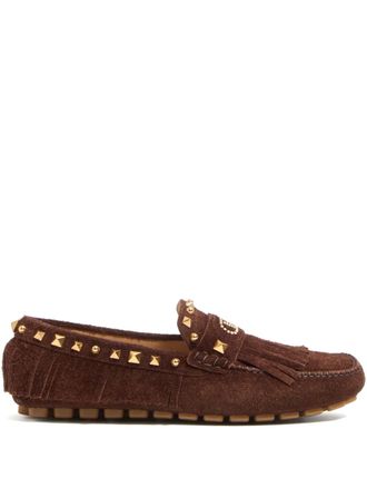 Valentino Garavani Fastaway Driver loafers - Bruin
