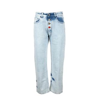 Semicouture jeans - Dames - Regular Fit Jeans - Blauw - W27 - Katoen - Jeans