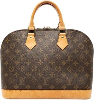 Louis Vuitton Pre-owned Handbags, female, Brown, Size: ONE SIZE Pre-owned Monogram Alma PM