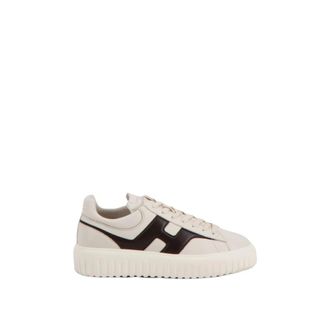 Hogan Italiaanse leren sneakers - Heren - Sneakers - Beige - 42 1/2 EU - Leer - Schoenen