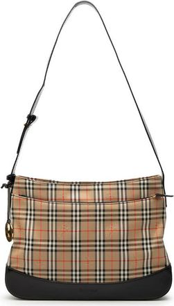 Burberry Pre-owned Burberry Haymarket Check Canvas Shoulder Bag Ladies M3NMMAK9YTH6CRNY