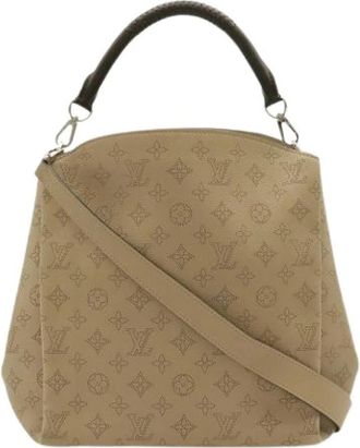 Louis Vuitton Pre-owned Mahina Schoudertas - Dames - Vintage Schoudertas - Beige - ONE Size - Leer - Vintage