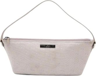 Gucci Pre-owned Shoulder Bags, female, Purple, Size: ONE SIZE Pre-owned Canvas Shoulder Bag