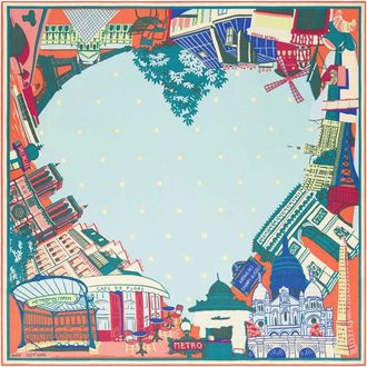 Inouï Editions Square 100X100 Cm Silk Modal JAime Paris Scarf