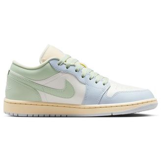 Nike Jordan Womens AJ 1 Low - Basketball Shoes White/Green Size 09.5