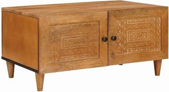 vidaXL Mesa de Café con almacenamiento Marrón claro 80 x 50 x 40 cm vidaXL