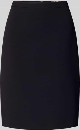 Max Mara Ausgestellter knielanger Rock mit Rei&szlig;verschluss Modell TONDATA in Black, Gr&ouml;&szlig;e 34