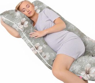 OEM Cuscino Per La Gravidanza A Forma Di U, Ideale Per Dormire Sul Fianco E Allattare - Ibisco