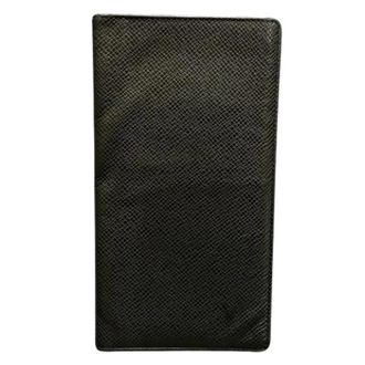 Louis Vuitton Pre-owned Wallets, male, Black, Size: ONE SIZE Pre-owned Porte Val Cartes de Cr&eacute;dit Leather Long Wallet
