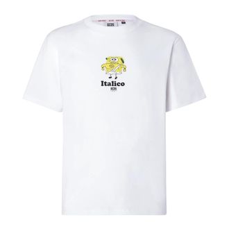 GCDS Gcds, Heren, Tops, Wit, Maat: XL Katoen