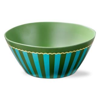 Tag Cabana Stripe Melamine Serving Bowl Multi Melamine Summer in Green at Nordstrom