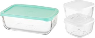 KASANOVA Set 3 contenitori ermetici in vetro