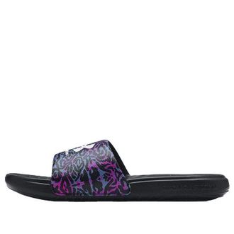 Under Armour (WMNS) Under Armour Ansa Graphic Slipper Black/Purple 3024436-004