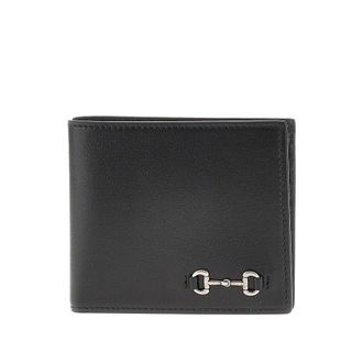 Gucci Leather wallet with Horsebit detail Man One Size