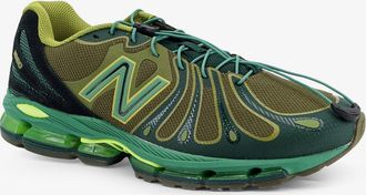New Balance Mens Mesh Sneakers U18907 Green Mesh-Rubber Trainers Mesh/rubber