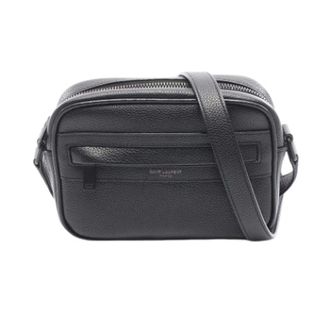 Saint Laurent Pre-owned Vintage Leren Schoudertas - Heren - Pre-owned - Zwart - Maat: ONE Size Leer