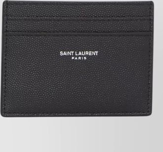 Saint Laurent textured calfskin leather slim cardholder