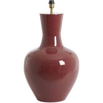 Light & Living Light & Living - L&aacute;mpara De Mesa - Nana - Rojo - Metal - &Oslash; 46cm