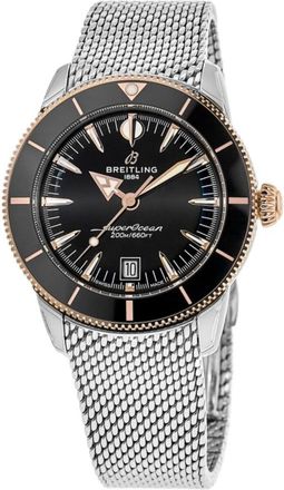Breitling Superocean Heritage B31 Automatic 42 Black Dial 18k Rose Gold & Stainless Steel Mens Watch UB3111241B1A1
