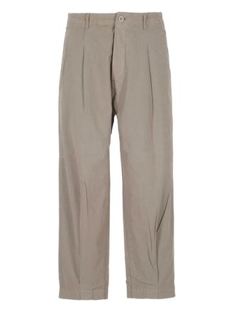 Applied Art Forms Pantaloni a gamba ampia con pieghe - Grigio