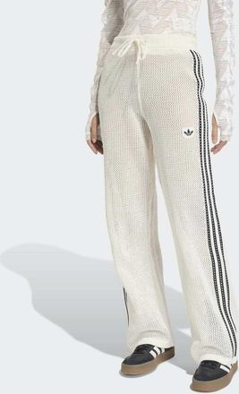 adidas Originals Firebird - Pantaloni sportivi in maglia alluncinetto bianco sporco
