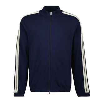 Moncler Zip-throughs, male, Blue, Size: L Zip-up Cardigan