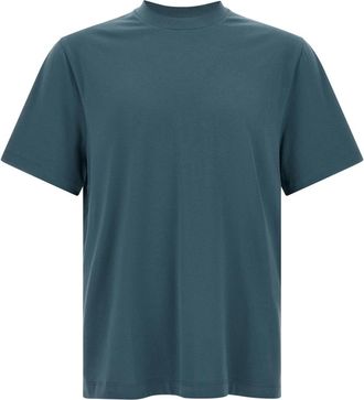 Brioni T-shirt - Heren - T-shirts - Blauw - 2XL - Katoen - Tops