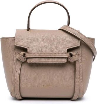 Celine Pre-owned Handbags, female, Brown, Size: ONE SIZE Pre-owned Mini Top Handle Bag