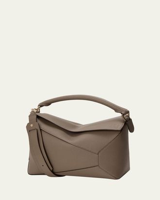 Loewe Puzzle Edge Top-Handle Bag in Leather