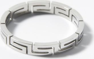 Le 31 Mens Openwork geo pattern ring