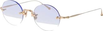 Matsuda Accessoires, Heren, Geel, ONE Size, Rimless Round Eyeglasses