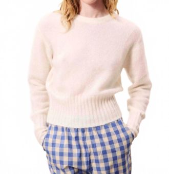 FRNCH Wallaman Long Sleeve Sweater In Cream