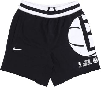 Nike NBA Fleece Shorts Brooklyn Nets Zwart - Heren - Korte sportbroeken - Zwart - XL - Katoen - Fitness