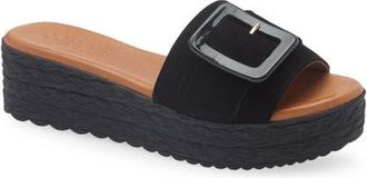 Cordani Beckett Platform Sandal in Black Suede at Nordstrom, Size 6.5Us