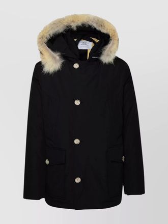Woolrich down parka with detachable fur hood