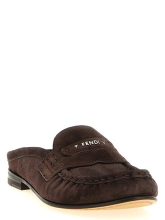 Fendi Scrunch Mule - Brown